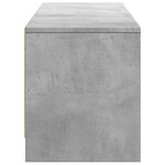 vidaXL Meuble TV avec LED 165x34x40 cm Gris Béton Bois d’ingénierie