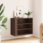 vidaXL Armoire murale chêne marron 75x35x60 cm bois d'ingénierie