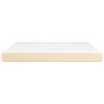 vidaXL Matelas de lit à ressorts ensachés Crème 160x200x20 cm Tissu