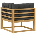 vidaXL Canapé d'angle extérieur Polyester Blanc