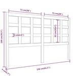 vidaXL Tête de lit Gris 156x4x100 cm Bois massif de pin