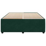 vidaXL Cadre de lit sans matelas vert foncé 140x190 cm velours