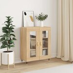 vidaXL Buffet chêne sonoma 69 5x34x90 cm bois d'ingénierie