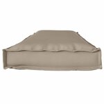 vidaXL Coussin pour banc de palette Taupe 140 x 40 x 8 cm Tissu Oxford