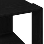 vidaXL Table basse Chêne noir 40 x 40 x 30 cm Bois d'ingénierie