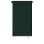 vidaXL Store roulant d'extérieur 80x140 cm Vert foncé PEHD