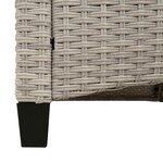 vidaXL Banc de jardin avec oreiller 105 x 60 x 112 cm acier