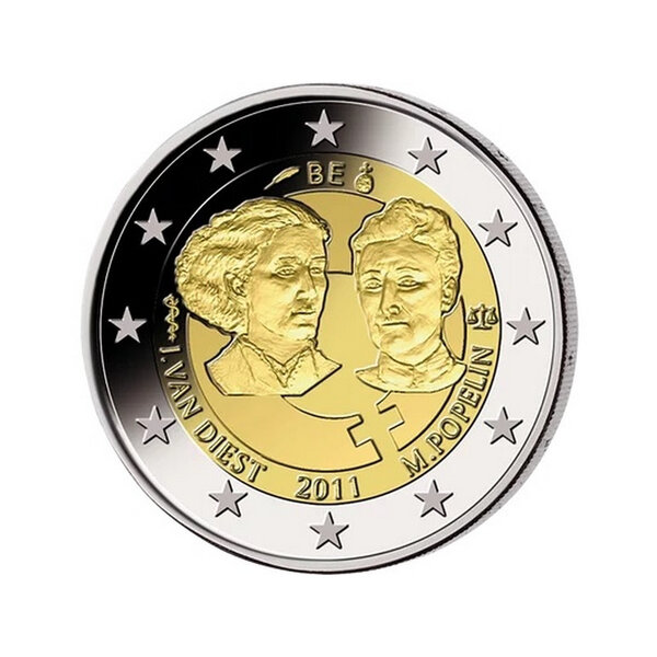2 euros commémorative Belgique 2011 - Journée internationale des femmes.