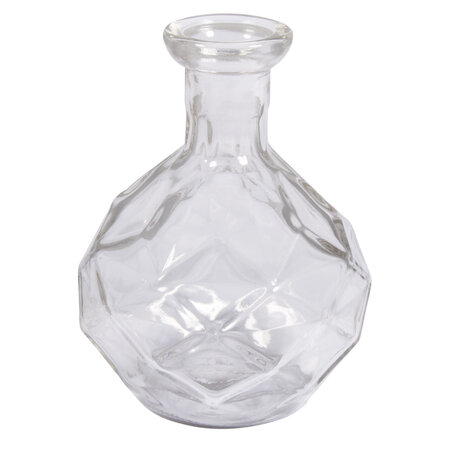 Vase en verre facetté 11 5cm