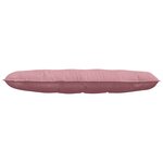 vidaXL Coussin de Dos Rose 140 x 50 cm Tissu en velours côtelé