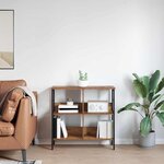 vidaXL Étagère Bois Ancien 82 x 32 x 79 cm Bois d'ingénierie