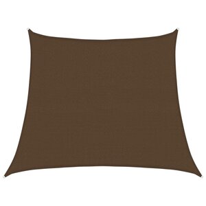 vidaXL Voile d'ombrage 160 g/m² Marron 3/4x3 m PEHD