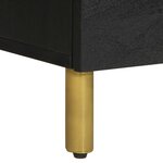 vidaXL Buffets 2 Pièces noir 60x33x75 cm bois d'ingénierie