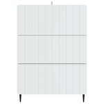 vidaXL Armoire à tiroirs Blanc 66 x 34 5 x 92 cm Bois d'ingénierie