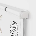 vidaXL Store enrouleur de douche avec cassette largeur du tissu 126 cm