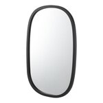 Miroir mural ovale 70 x 50 cm noir mat 03_0007896