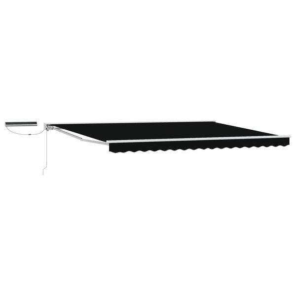 vidaXL Auvent rétractable électrique Noir et Blanc 4 × 3 m