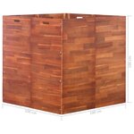 vidaXL Lit surélevé de jardin Bois d'acacia 100x100x100 cm