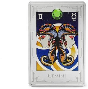 Pièce de monnaie en Argent 3 Dollars g 62.2 (2 oz) Millésime 2025 Star Signs of the Zodiac GEMINI