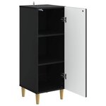 vidaXL Buffet Noir 33 x 34 5 x 90 cm Bois d'ingénierie