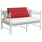 vidaXL Coussin de Dos Rouge 100 x 19 x 50 cm tissu