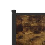 vidaXL Tête de lit chêne fumé 190 cm bois d'ingénierie et acier