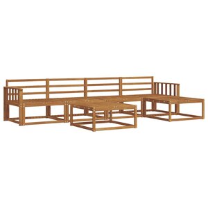 vidaXL Ensemble de canapés d'extérieur 6 Pièces Naturel