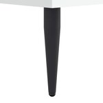 vidaXL Cadre de lit sans matelas blanc 75x190 cm bois d'ingénierie