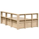 vidaXL Lit bibliothèque sans matelas 120x190 cm bois de pin massif