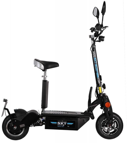 Trottinette électrique SXT 1000 XL EEC Facelift Homologuée Route Noire Batterie Plomb 48V 12 Ah