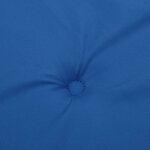 vidaXL Coussins de chaise à dossier haut lot de 2 bleu royal