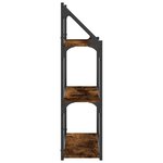 vidaXL Étagère murale 3 niveaux chêne fumé 60x21x78 5 cm