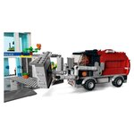 Lego 60316 city le commissariat de police jouets voiture camion de poubelle et hélicoptere enfants +6 ans set aventures