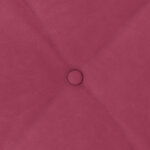 vidaXL Coussin de Dos Bordeaux 100 x 50 cm Tissu en velours côtelé