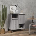 vidaXL Buffet Sonoma gris 60x35x70 cm Bois d'ingénierie