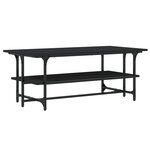 vidaXL Table basse Noir 100x50x40 cm Bois d'ingénierie