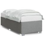 vidaXL Cadre de lit Gris clair 80x200 cm Tissu