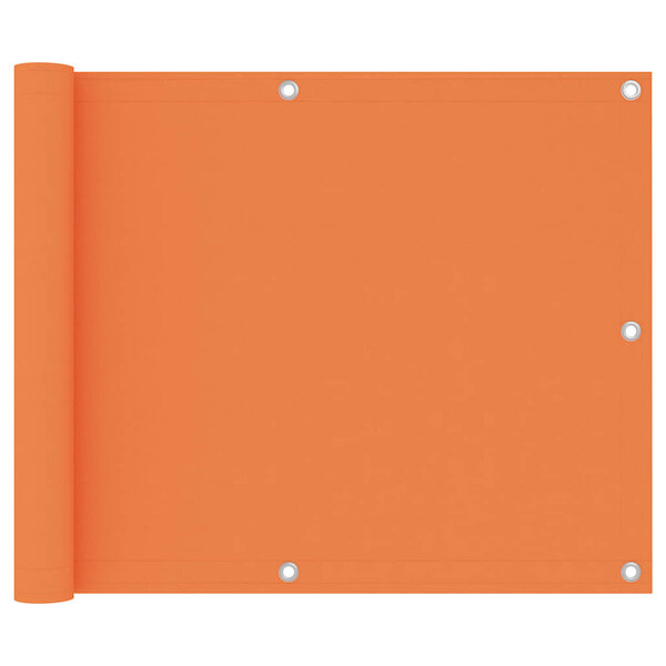 vidaXL Écran de balcon Orange 75x300 cm Tissu Oxford