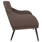 vidaXL Banc Marron 110x76x80 cm Similicuir
