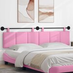 vidaXL Tête de lit suspendue Rose Tissu