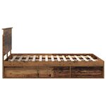 vidaXL Cadre de lit Bois ancien 140 x 190 cm Pin massif