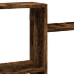 vidaXL Étagère murale chêne fumé 159x18x65 cm bois d'ingénierie