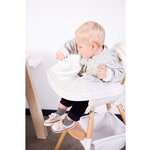 Childhome plateau d'alimentation silicone avec couvercle evolu blanc