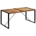 vidaXL Table de salle à manger 160x80x75cm Bois de récupération massif