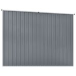 vidaXL Abri de jardin Gris 195x198x159 cm Acier galvanisé