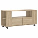 vidaXL Meubles TV chêne sonoma 102x34 5x43 cm bois d'ingénierie