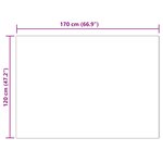 vidaXL Tapis en fausse Tafalla Noir 120 x 170 cm Polyester