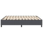 vidaXL Lit à ressort Box Gris foncé Super King Tissu en velours côtelé