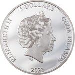 Pièce de monnaie en Argent 5 Dollars g 31.1 (1 oz) Millésime 2023 Iron Maiden EDDIE THE TROOPER