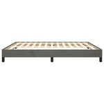 vidaXL Cadre de lit Gris foncé 180 x 200 cm Velours